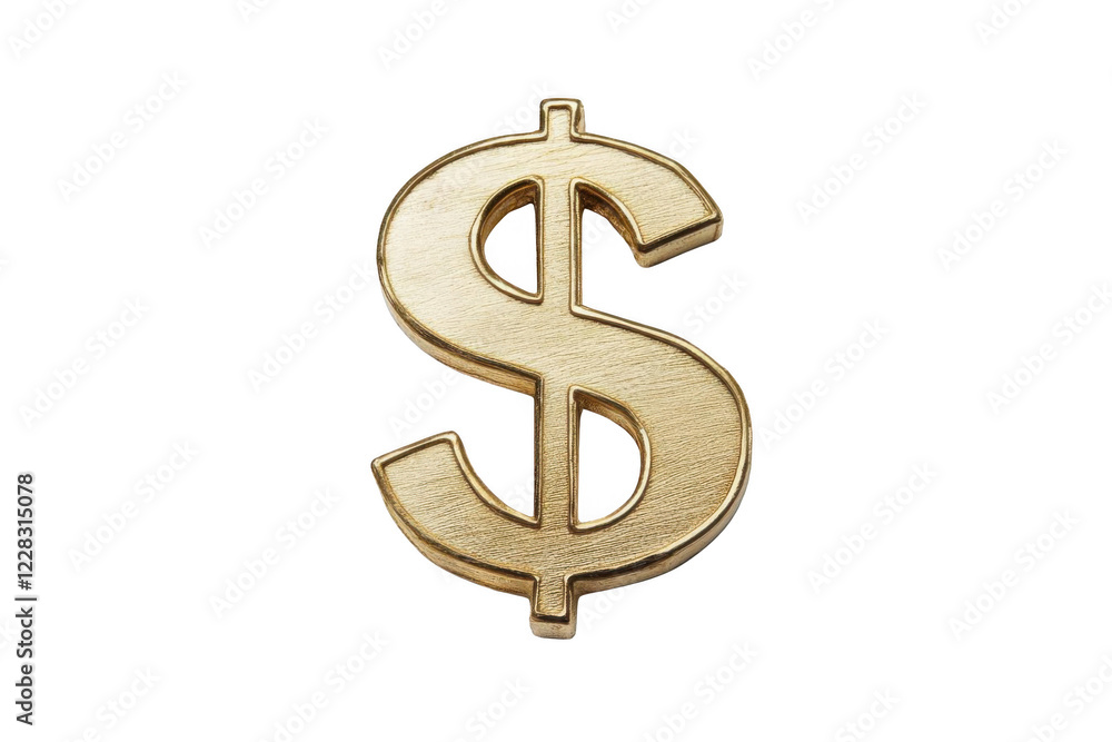 Gold Dollar Sign Represents Wealth and Prosperity, a Symbol of Financial Success. Gold Dollar Sign Represents Wealth and Prosperity, a Symbol of Financial Success.