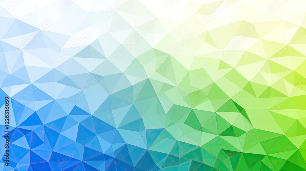 Obraz premium Abstract Geometric Pattern with Blue and Green Tones for Modern Background or Graphic Design Projects