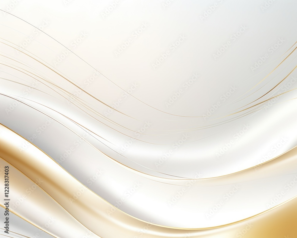 Obraz premium Abstract gold wavy hairline frame background