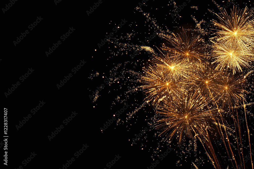 Fototapeta premium Futuristic Abstract Gold Light Waves with Glowing Dots, Dynamic Motion, and High-Tech Digital Pattern Background