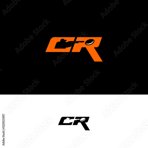 CR logo with a sporting clay shotgun incorporated in the negative space design.