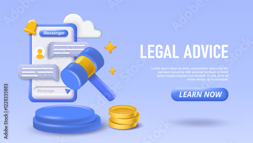 Legal advice concept illustration. Vector illustration