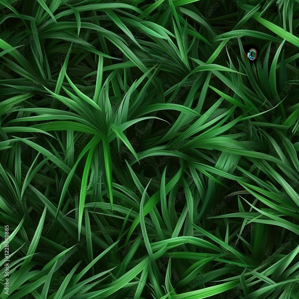 Seamless Green Grass Texture Background with Vibrant Nature Elements Seamless Green Grass Texture Background with Vibrant Nature Elements