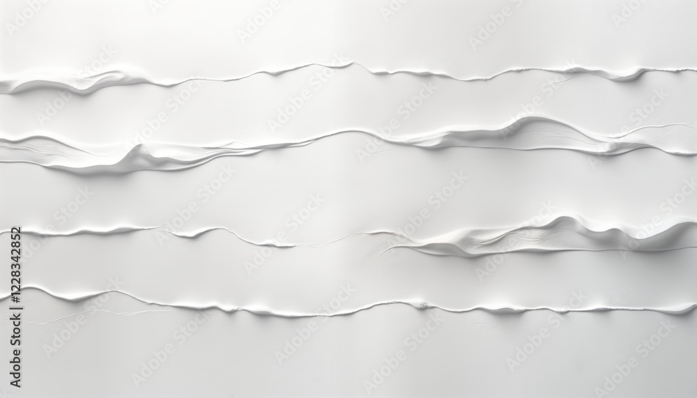 Abstract white background with textured wavy lines. Minimalist design. Soft, simple. Modern. Suitable for various applications like wall decor, fashion design, product presentation. Looks like paper Abstract white background with textured wavy lines. Minimalist design. Soft, simple. Modern. Suitable for various applications like wall decor, fashion design, product presentation. Looks like paper