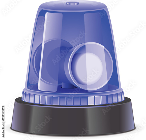 Blue Police Emergency Siren Light 