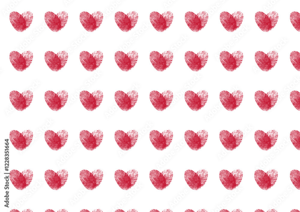 Small red hearts on white background seamless pattern for Valentine's Day Small red hearts on white background seamless pattern for Valentine's Day