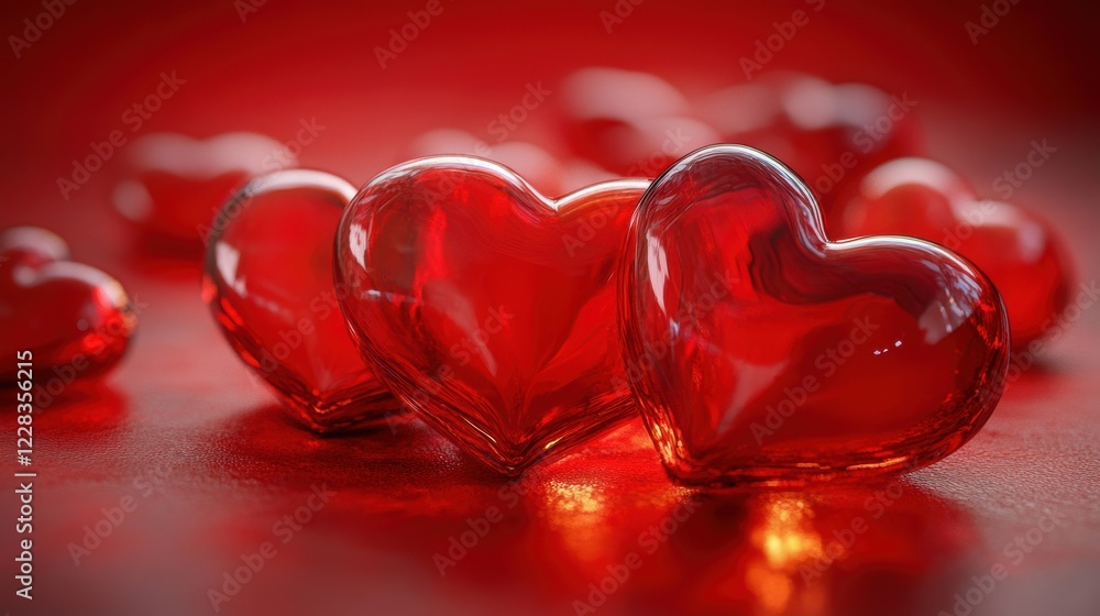 Valentine’s Day greeting card background template with heart shape Valentine’s Day greeting card background template with heart shape