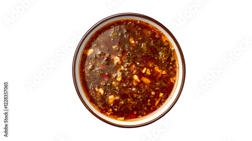 Hot and Sour Soup isolated on white or transparent png photo