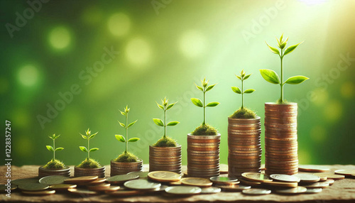 Financial Growth and Investment Success Concept