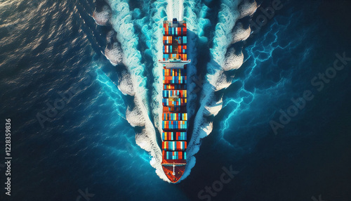 Obraz na płótnie International Logistics and Supply Chain Shipping w salonie