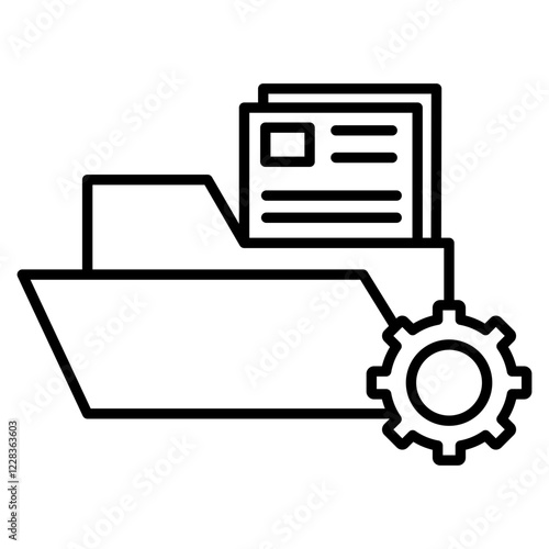 File Managementicon element for design