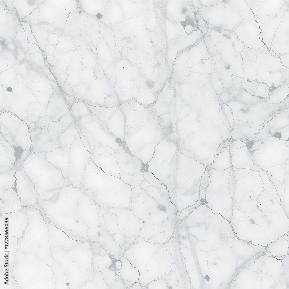 Obraz premium Elegant White Marble Texture: A Serene Minimalist Design