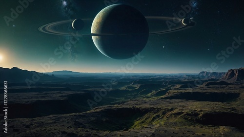Alien Exoplanet Landscape