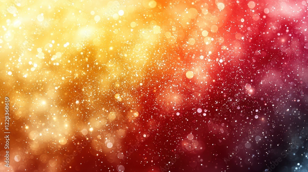 Fototapeta premium A vibrant abstract background with colorful bokeh effects and sparkling lights.