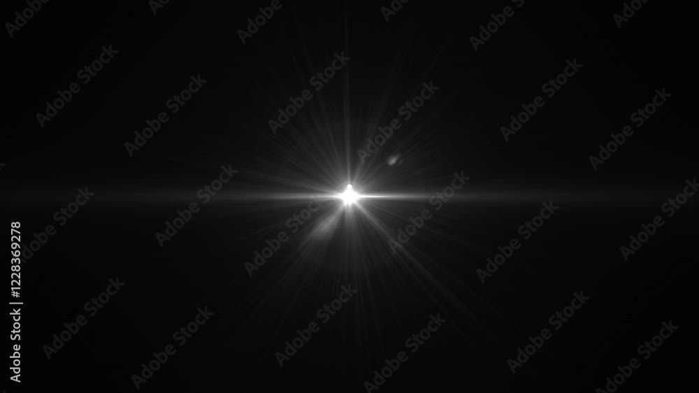 Lens Flare Effects. Dynamic Light Streaks and Bright Star Rays Animation. Loop Lens Flare Effects. Dynamic Light Streaks and Bright Star Rays Animation. Loop