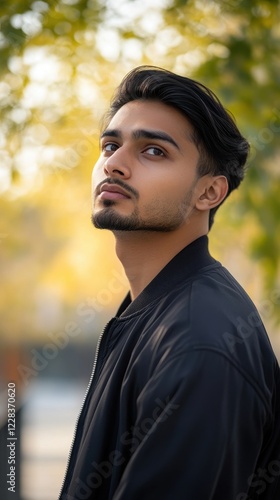 Portrait of a Young Man in a Black Jacket