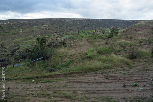 Nearly full landfill site, West Midlands