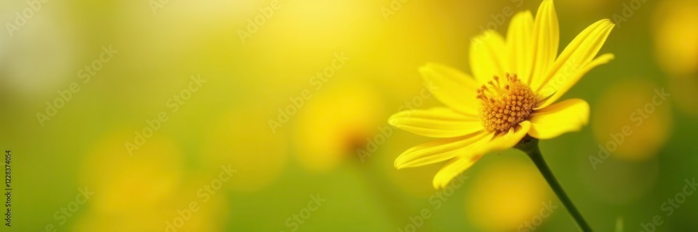 Solo sunshine flower stem bright yellow isolated, yellow, stem Solo sunshine flower stem bright yellow isolated, yellow, stem