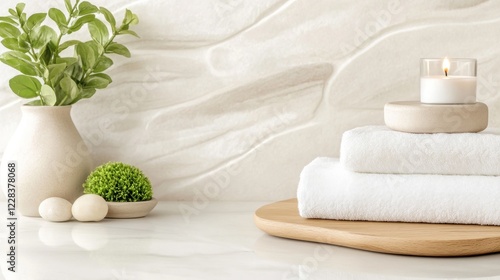 Transform your bathroom into a spa-inspired oasis with soft, plush towels, calming candles, and a truly relaxing atmosphere Indulge in a daily ritual of self-care with these serene bathroom elements