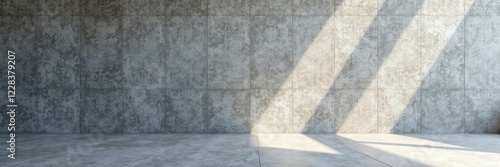 Streaked horizontal concrete, light and dark grey, graphic, stock