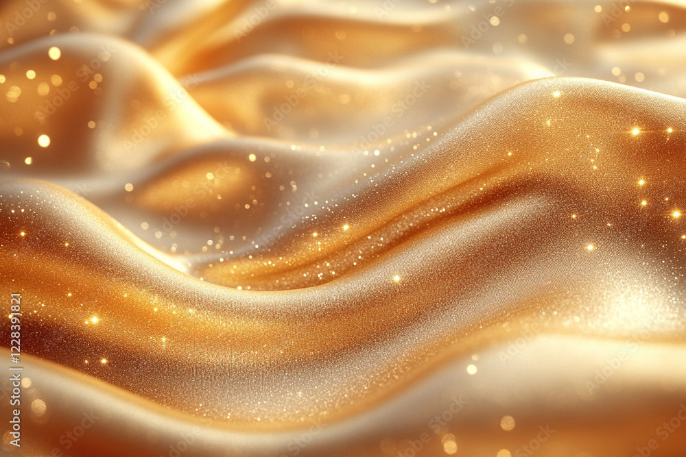 Dreamy Abstract Art with Spreading Golden Glow Dreamy Abstract Art with Spreading Golden Glow
