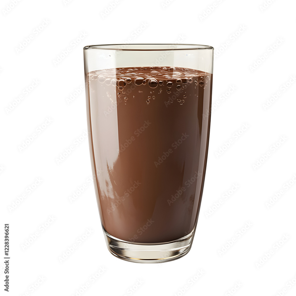 Refreshing Glass of Chocolate Milk, Creamy & Delicious Cocoa Drink, Isolated on Transparent Background Refreshing Glass of Chocolate Milk, Creamy & Delicious Cocoa Drink, Isolated on Transparent Background
