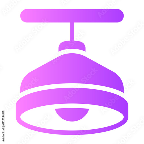 ceiling lamp gradient icon