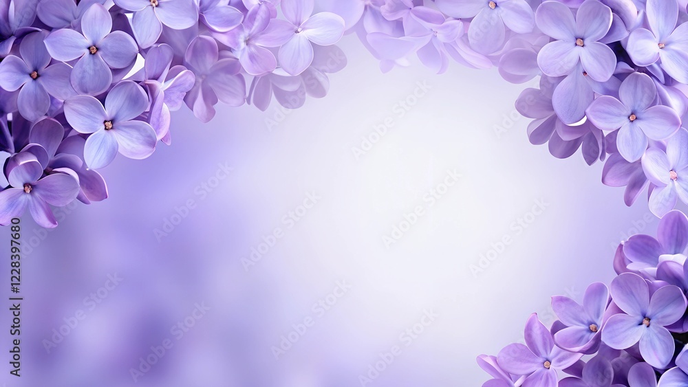 Delicate pastel pink and white flowers arranged on a gray textured background for a lovely floral designbeautiful background with delicate lilac flowers, gradient from white to light purple, backgroun Delicate pastel pink and white flowers arranged on a gray textured background for a lovely floral designbeautiful background with delicate lilac flowers, gradient from white to light purple, backgroun