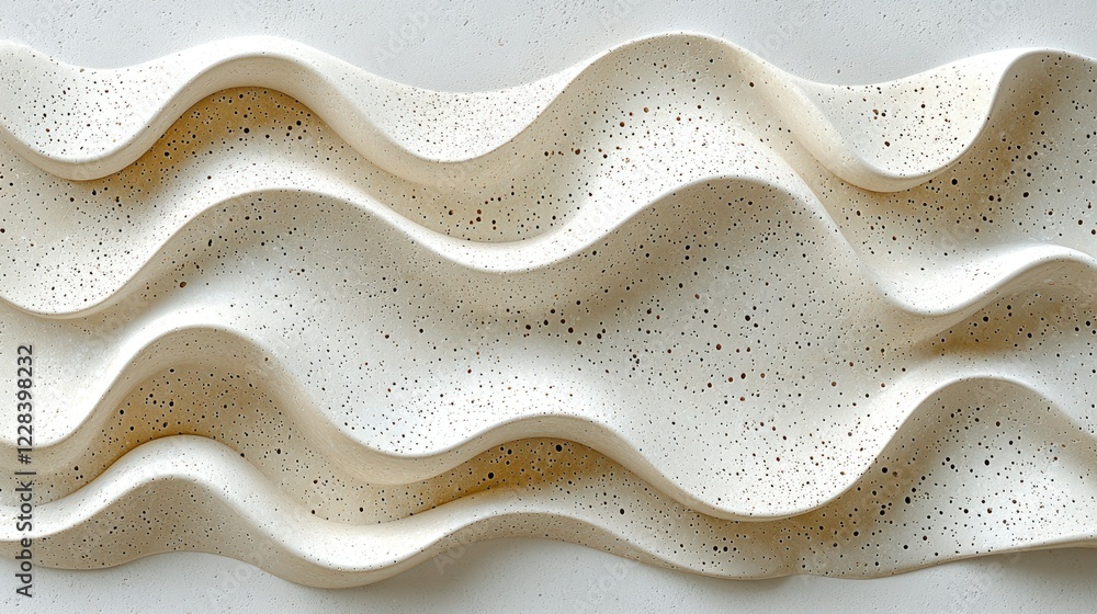 Wavy textured wall panel, architectural detail, backdrop Wavy textured wall panel, architectural detail, backdrop