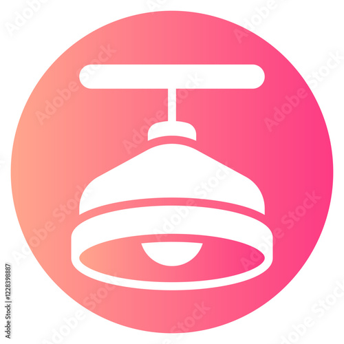 ceiling lamp gradient icon