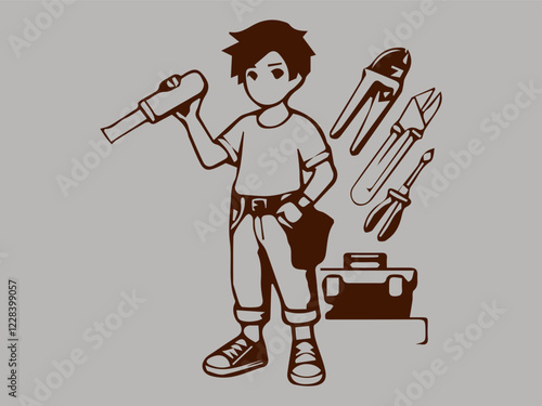 casual boy character constructor,cool casual style casual boy,free expression youth character. This vector illustration of a boy depicts a teenager and is suitable for use as a poster design, t-shirt 