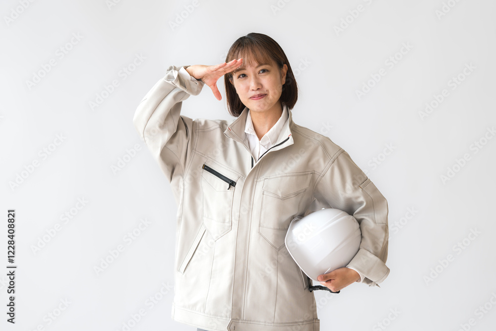 働く爽やかな女性 働く爽やかな女性