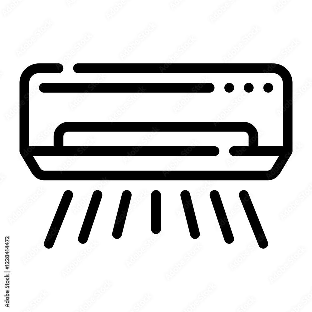 air conditioner line icon air conditioner line icon