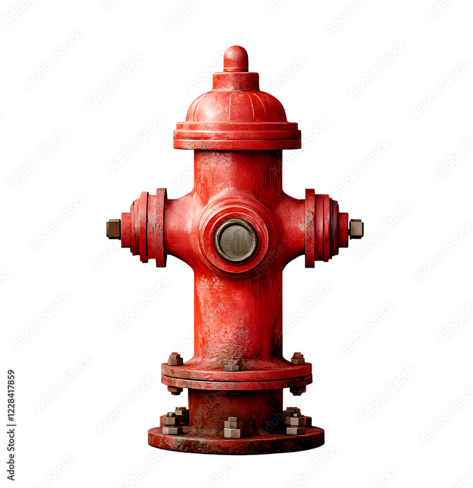 Red Fire Hydrant for Urban Safety, Emergency Water Supply, Isolated on Transparent Background Red Fire Hydrant for Urban Safety, Emergency Water Supply, Isolated on Transparent Background