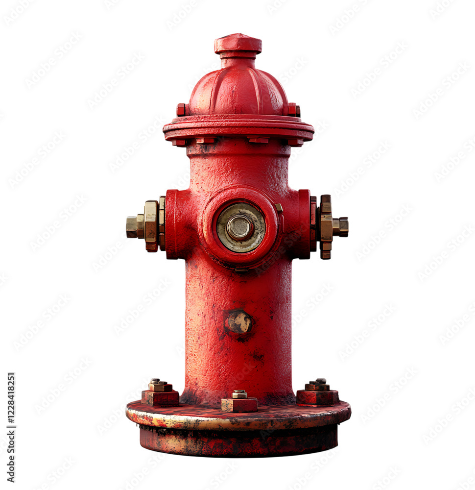Red Fire Hydrant for Urban Safety, Emergency Water Supply, Isolated on Transparent Background Red Fire Hydrant for Urban Safety, Emergency Water Supply, Isolated on Transparent Background