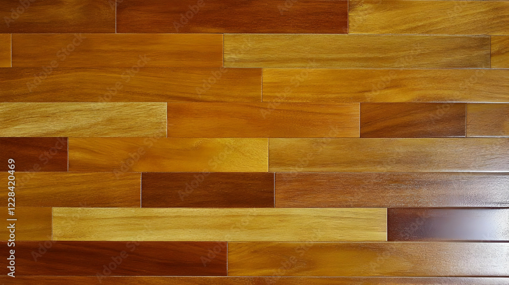 Polished Hardwood Floorboards Create a Warm and Inviting Ambiance in a Modern Home Setting. Polished Hardwood Floorboards Create a Warm and Inviting Ambiance in a Modern Home Setting.