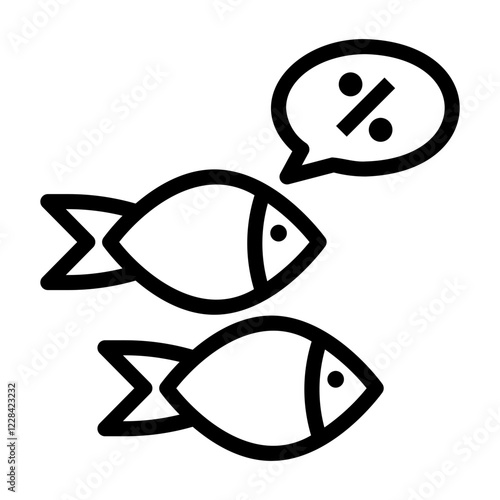 fish Line Icon