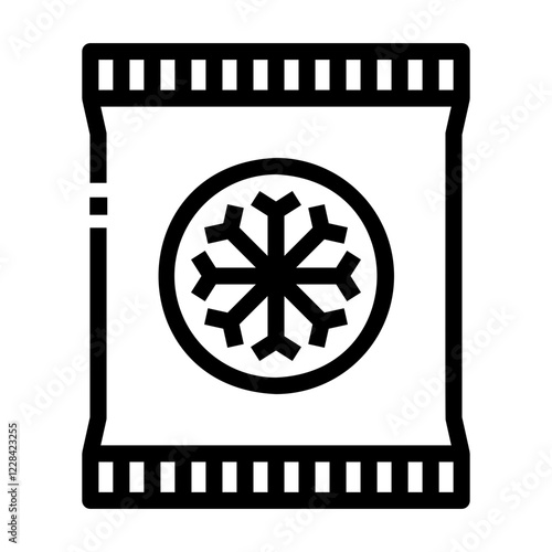 frozen food Line Icon