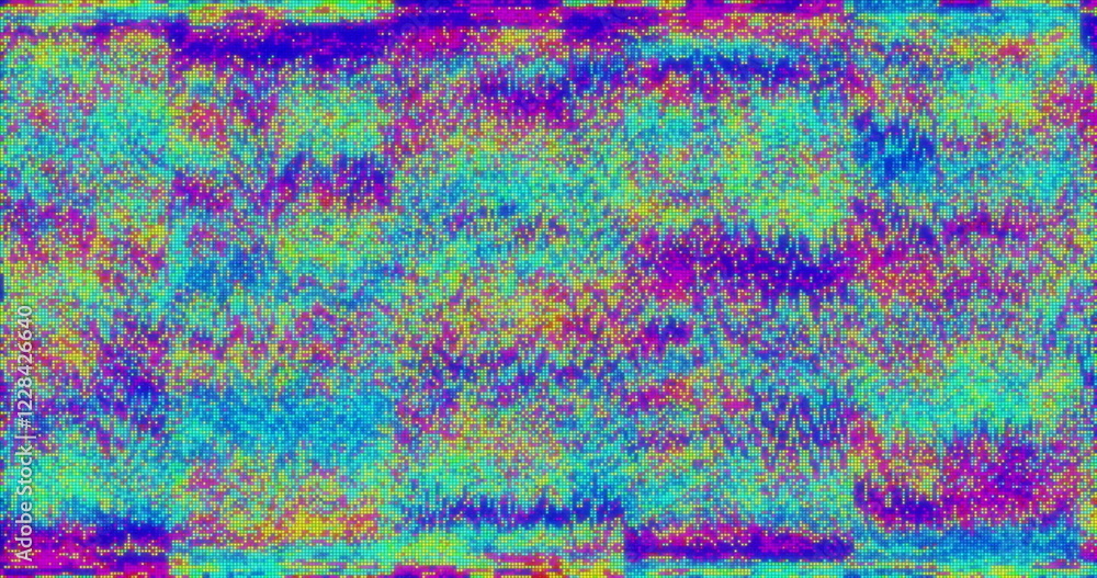 Colorful pixelated noise image over abstract background Colorful pixelated noise image over abstract background