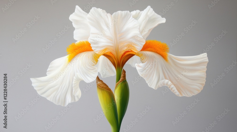 Obraz premium White Iris Blossom