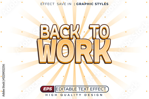 Editable 3d text effect back to work