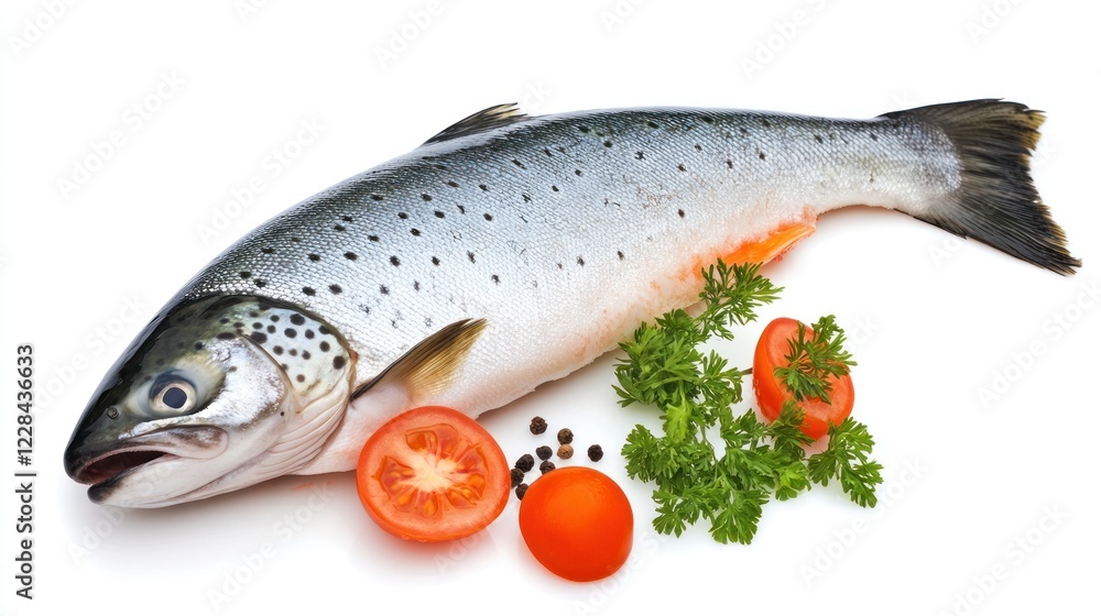 Fresh Salmon with Parsley and Tomatoes Fresh Salmon with Parsley and Tomatoes
