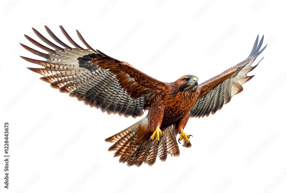 Obraz premium Majestic Eagle Soaring with Outstretched Wings