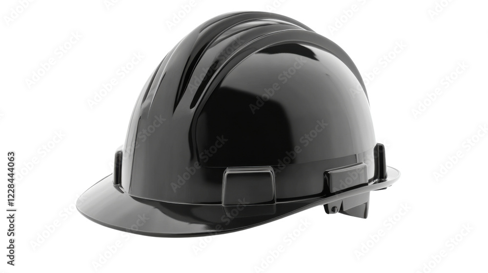 Black safety helmet on transparent background. Transparent background Black safety helmet on transparent background. Transparent background