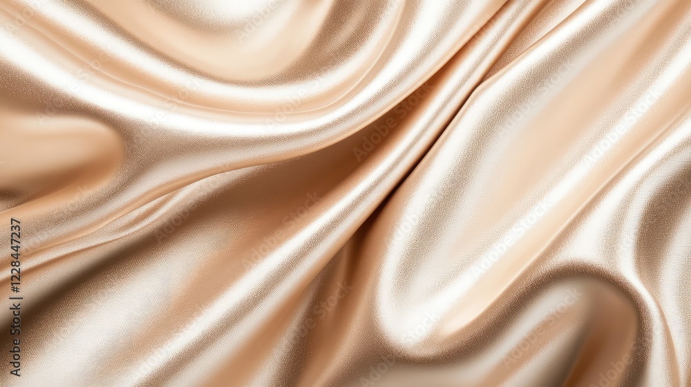 Fototapeta premium A close-up of a beige leather texture with natural creases, offering a sophisticated and elegant copy space.