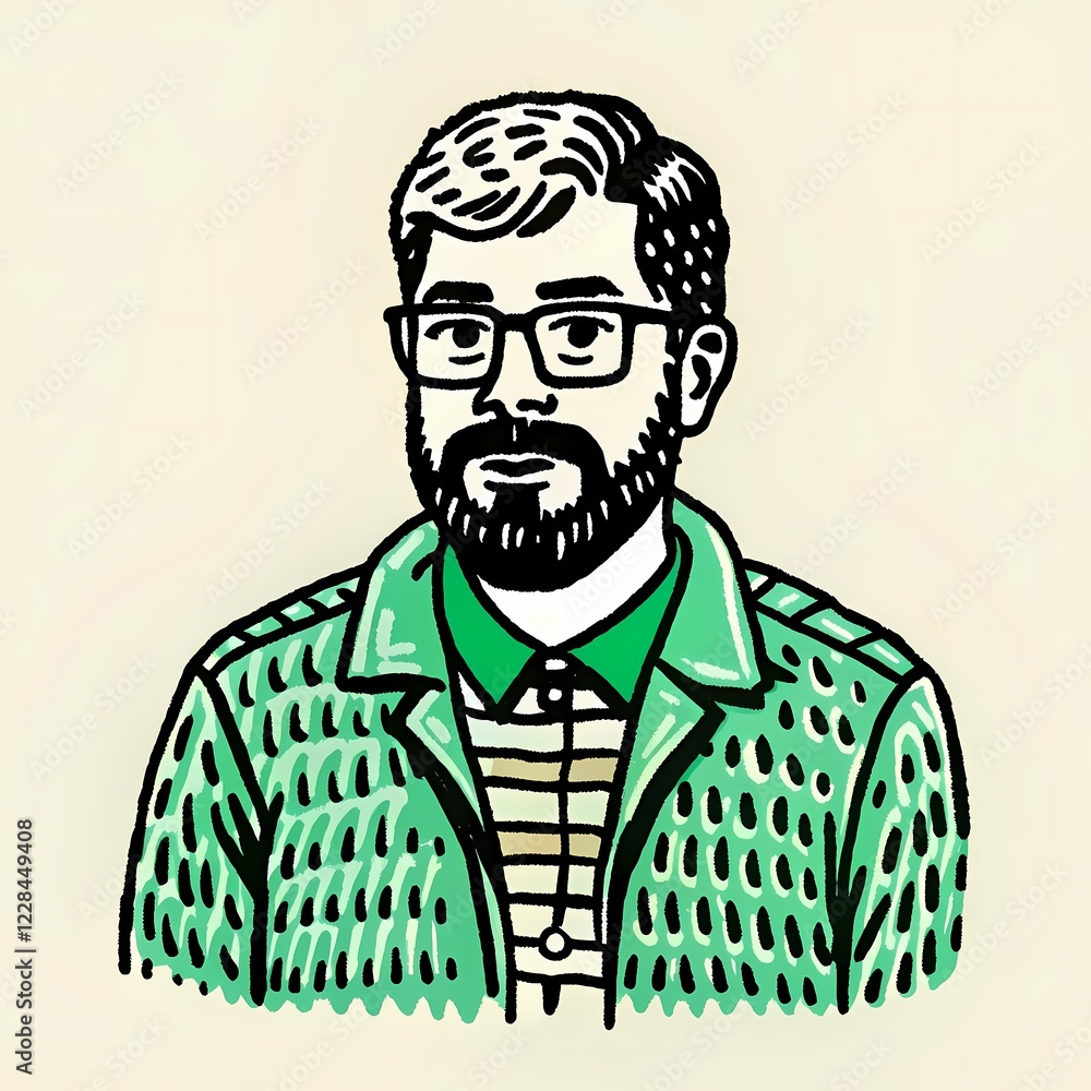 person with a beard person with a beard