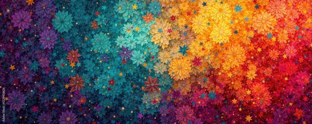 Distressed geometric pattern, abstract, retro