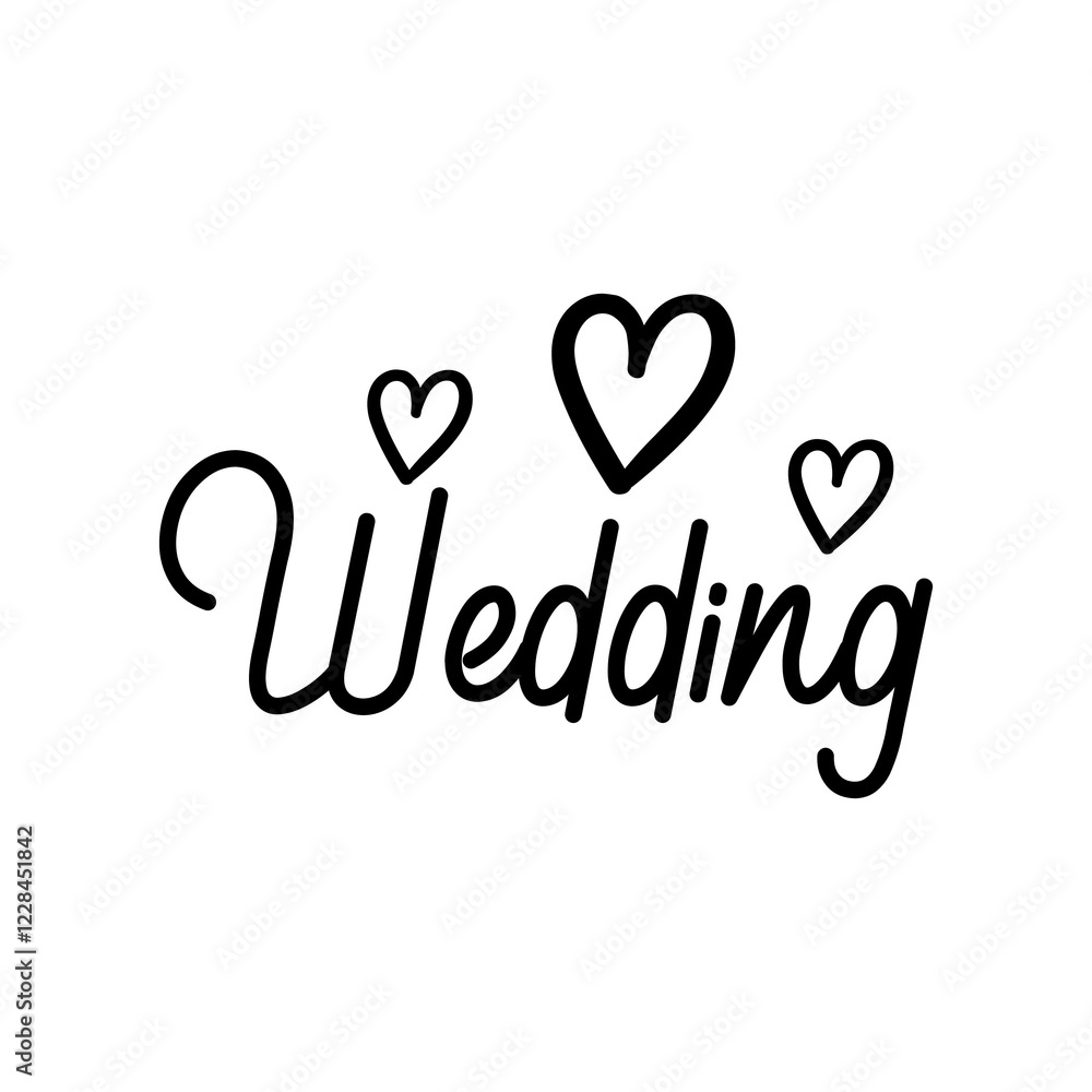 Wedding typography design on plain white transparent isolated background for card, shirt, hoodie, sweatshirt, apparel, tag, mug, icon, poster or badge Wedding typography design on plain white transparent isolated background for card, shirt, hoodie, sweatshirt, apparel, tag, mug, icon, poster or badge