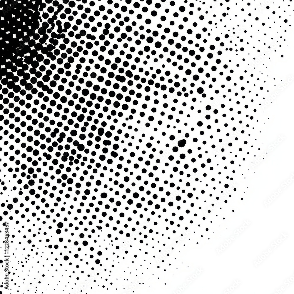 Modern art monochrome halftone texture with dispersed ink dots Modern art monochrome halftone texture with dispersed ink dots