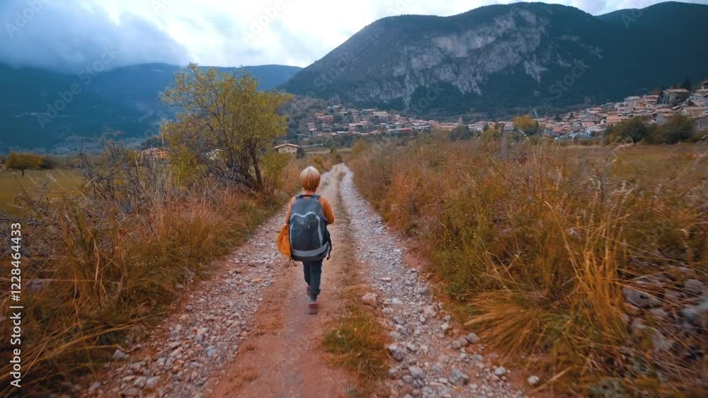 Exploring the serene trails of Pyrenees in Spain during autumn Exploring the serene trails of Pyrenees in Spain during autumn